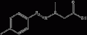 ﻿CAS No.  103-21-9 [1-methyl-3-(4-methylphenyl)triazen-2-yl]acetic acid
